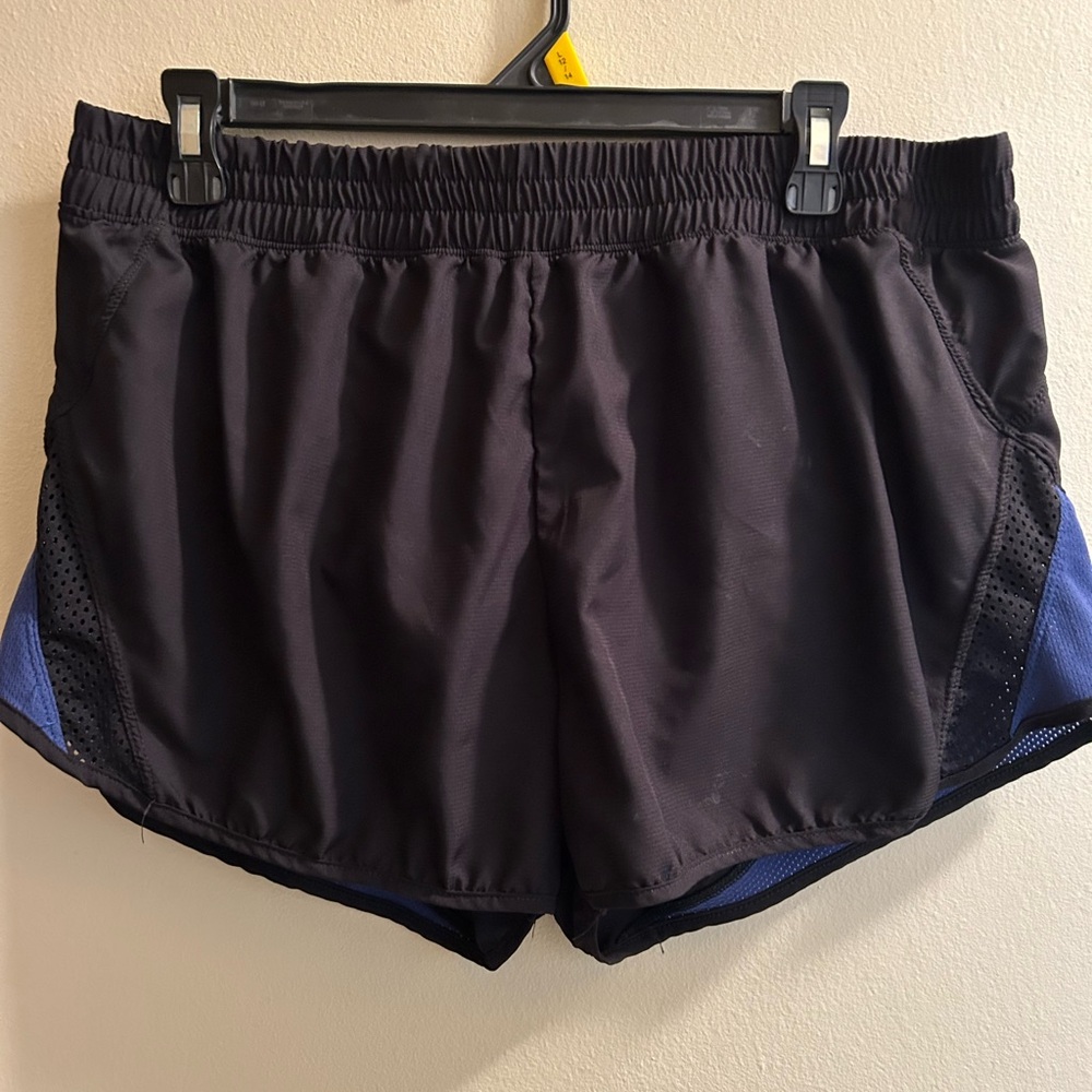 Black and Blue Athletic Shorts